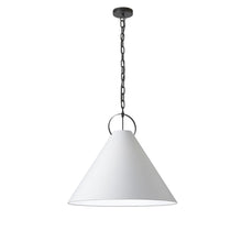 Load image into Gallery viewer, 1LT Incand Pendant, MB, WH Shade