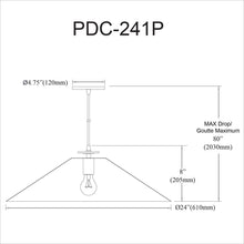 Load image into Gallery viewer, 1LT Incandescent Pendant, AGB & MB