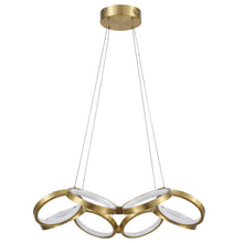 Load image into Gallery viewer, 64W Chandelier, AGB, WH Silicone Diff