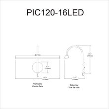 Load image into Gallery viewer, 20W Picture Light, Polished Chrome Finish