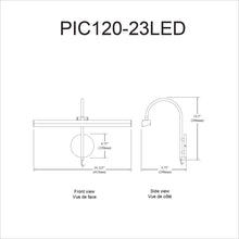 Load image into Gallery viewer, 30W Picture Light, Polished Chrome Finish