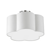 Load image into Gallery viewer, 3LT Incandescent Flush Mount, PC, White Shade