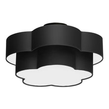 Load image into Gallery viewer, 3LT Incan 2-Tier Flush Mount, MB, Black Shade