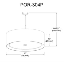 Load image into Gallery viewer, 4LT Incand Pendant, MB with WH Shade