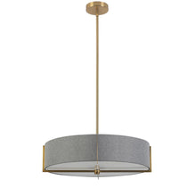 Load image into Gallery viewer, 4LT Incandescent Pendant, AGB, GRY Shade