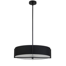 Load image into Gallery viewer, 4LT Incandescent Pendant, MB, BK Shade