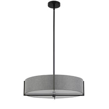 Load image into Gallery viewer, 4LT Incandescent Pendant, MB, GRY Shade