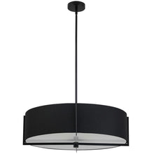 Load image into Gallery viewer, 4LT Incandescent Pendant, MB, BK Shade