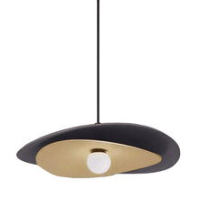 Load image into Gallery viewer, 12W Pendant, MB, WH Opal Glass