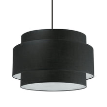 Load image into Gallery viewer, 4LT Incandescent Chandelier, MB, BK Shade