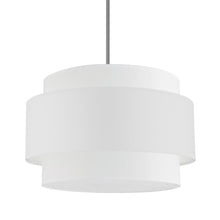 Load image into Gallery viewer, 4LT Incandescent Chandelier, PC, WH Shade