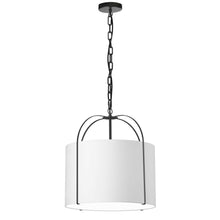 Load image into Gallery viewer, 1LT Incandescent Pendant, BK, WH Shade