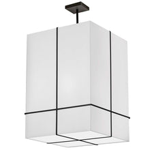 Load image into Gallery viewer, 4LT Incandescent Pendant, MB, WH Shade
