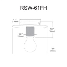 Load image into Gallery viewer, 1LT Flush Mount, MB