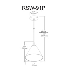 Load image into Gallery viewer, 1LT Pendant, MB, CLR Glass