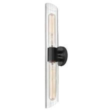 Load image into Gallery viewer, 2LT Vanity, MB, Clear Fluted Glass