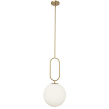 Load image into Gallery viewer, 1LT Incandescent Pendant, AGB,Opal Glass