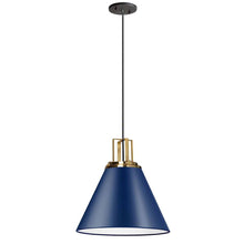 Load image into Gallery viewer, 1LT Incandescent Pendant, CB, AGB Accent