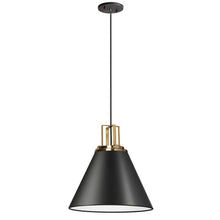 Load image into Gallery viewer, 1LT Incandescent Pendant, MB, AGB Accent