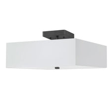 Load image into Gallery viewer, 3LT Incandescent Semi-Flush MB, White Shade