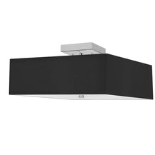 Load image into Gallery viewer, 3LT Incandescent Semi-Flush PC, Black Shade