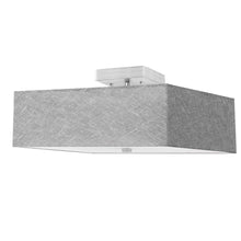 Load image into Gallery viewer, 3LT Incandescent Semi-Flush SC, Grey Shade