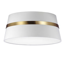 Load image into Gallery viewer, 3LT Semi-Flush Mount, AGB, WH Shad