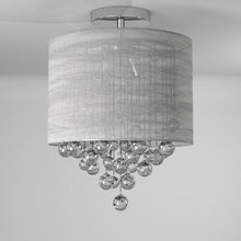 Load image into Gallery viewer, 2LT Incan Crystal Flush-Mount P Chrome Silver