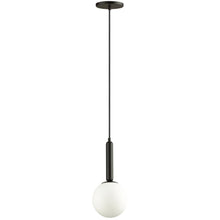 Load image into Gallery viewer, 1LT Incandescent Pendant, MB, WH Glass