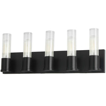 Load image into Gallery viewer, 5 LT Incandescent Vanity, MB, CLR Fluted Glass