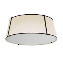 Load image into Gallery viewer, 4LT Trapezoid Flush Mount BLK/CRM Shade,790 Diff