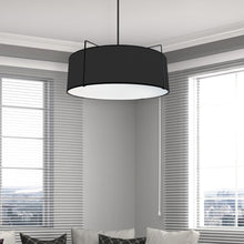 Load image into Gallery viewer, 4LT Drum Pendant BK Shade,790Diff