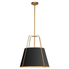 Load image into Gallery viewer, 3LT Trapezoid Pendant GLD/BK Shade,790Diff