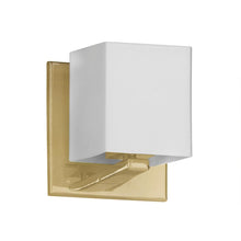 Load image into Gallery viewer, 1LT Halogen Wall Sconce, AGB, WH Glass