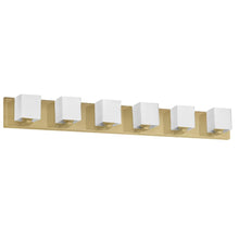 Load image into Gallery viewer, 6LT Halogen Vanity, AGB, WH Glass