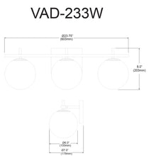 Load image into Gallery viewer, 3LT Halogen Vanity, MB & AGB
