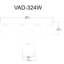 Load image into Gallery viewer, 4LT Halogen Vanity, MB & AGB