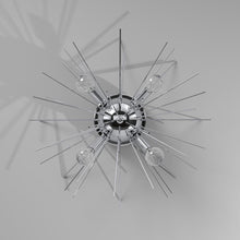 Load image into Gallery viewer, 4LT Flush Mount, Silver & Polished Chrome Finish