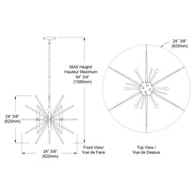 Load image into Gallery viewer, 12LT Incandescent Chand, Polished Chrome Finish