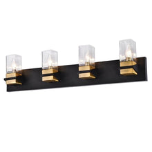 Load image into Gallery viewer, 4LT Incandescent Vanity, MB & AGB, CLR Glass