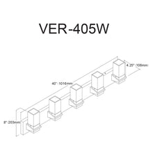 Load image into Gallery viewer, 5LT Incandescent Vanity, MB, CLR Glass