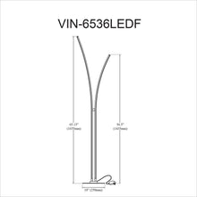 Load image into Gallery viewer, 34W Floor Lamp, MW, WH Acrylic Diffuser
