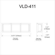 Load image into Gallery viewer, 15W Vanity Light, MB, WH Acrylic Diffuser