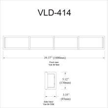Load image into Gallery viewer, 50W Vanity Light, MB, WH Acrylic Diffuser
