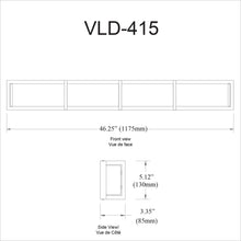 Load image into Gallery viewer, 72W Vanity Light, MB, WH Acrylic Diffuser