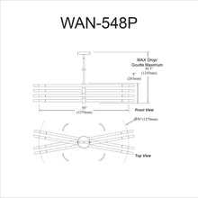 Load image into Gallery viewer, 8LT Incandescent Pendant, MB & AGB