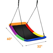Load image into Gallery viewer, 700lb Giant 60 Inch Skycurve Platform Tree Swing for Kids and Adults-Multicolor