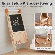 Load image into Gallery viewer, Tiny Land® Caramel Magnitales Easel for Kids