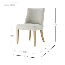 Load image into Gallery viewer, New Paris Fabric Chair, (Set of 2)