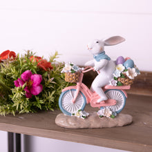 Load image into Gallery viewer, Easter Bunny on Bike Figurine (Set of 2)